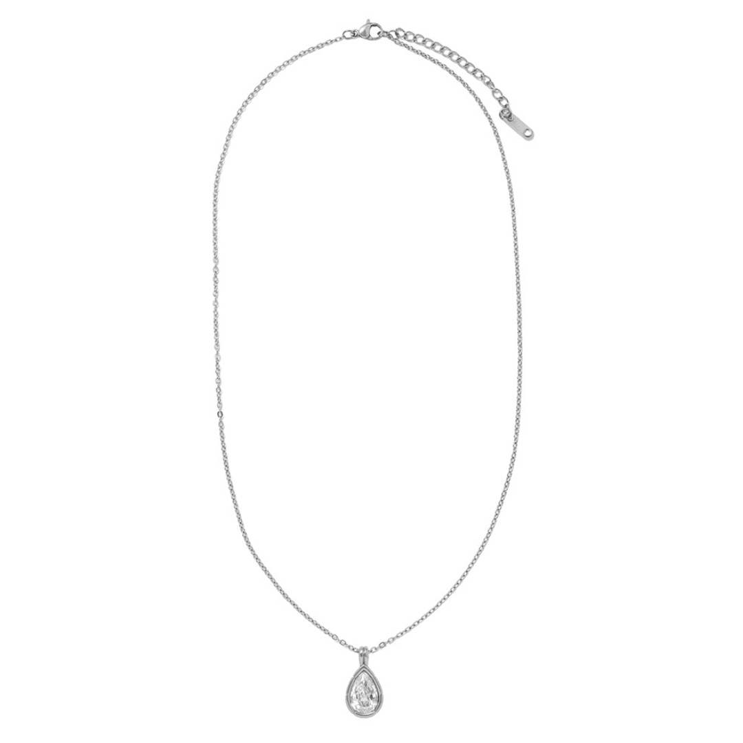 Silver Allure Drop Necklace - COLLARES - Malandra Jewelry - EUWC605.P-JDN0104306-1-S