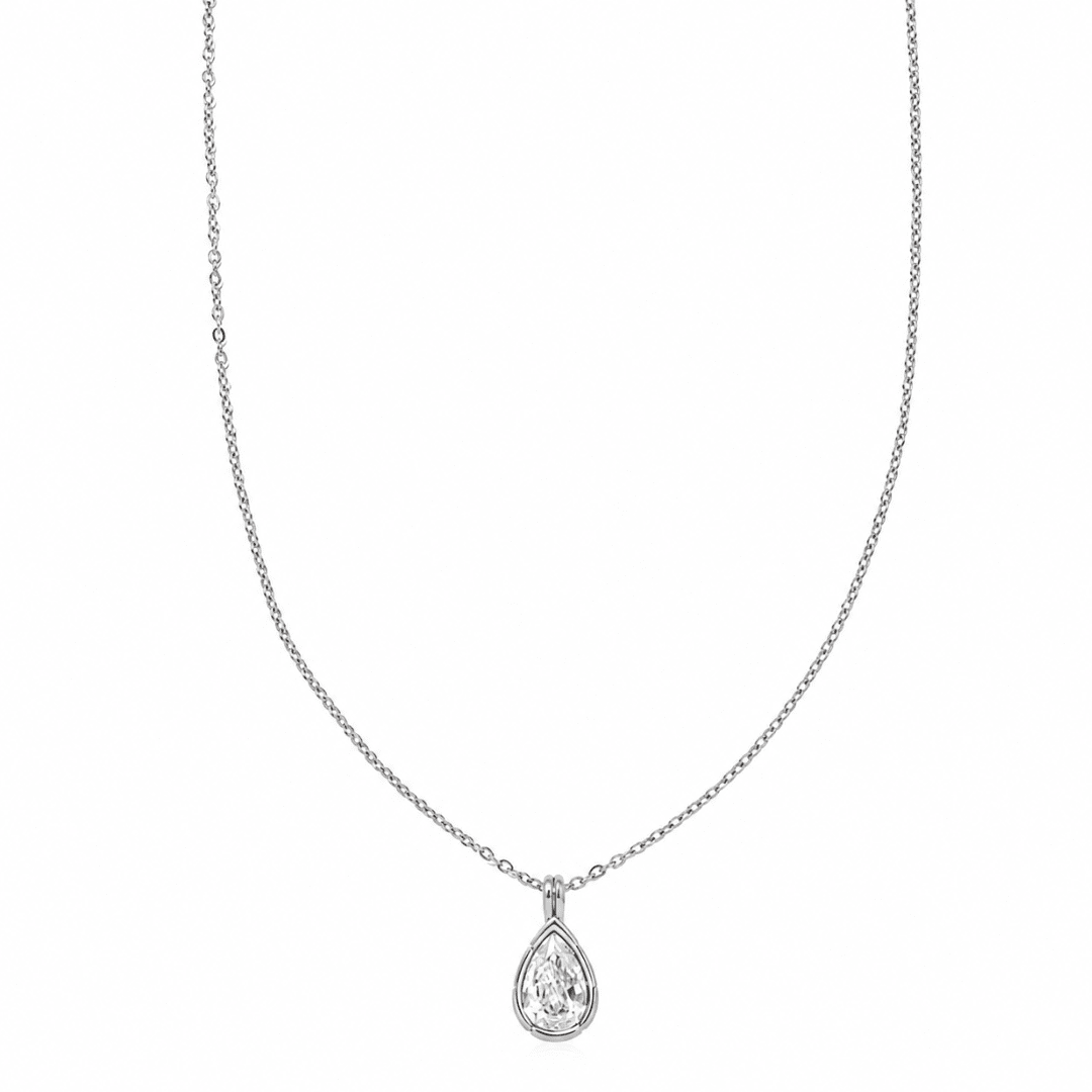 Silver Allure Drop Necklace - COLLARES - Malandra Jewelry - EUWC605.P-JDN0104306-1-S