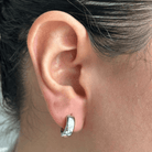 SILVER ALLURE HOOPS - ARETES - Malandra Jewelry - ZWA71.P - QX02472