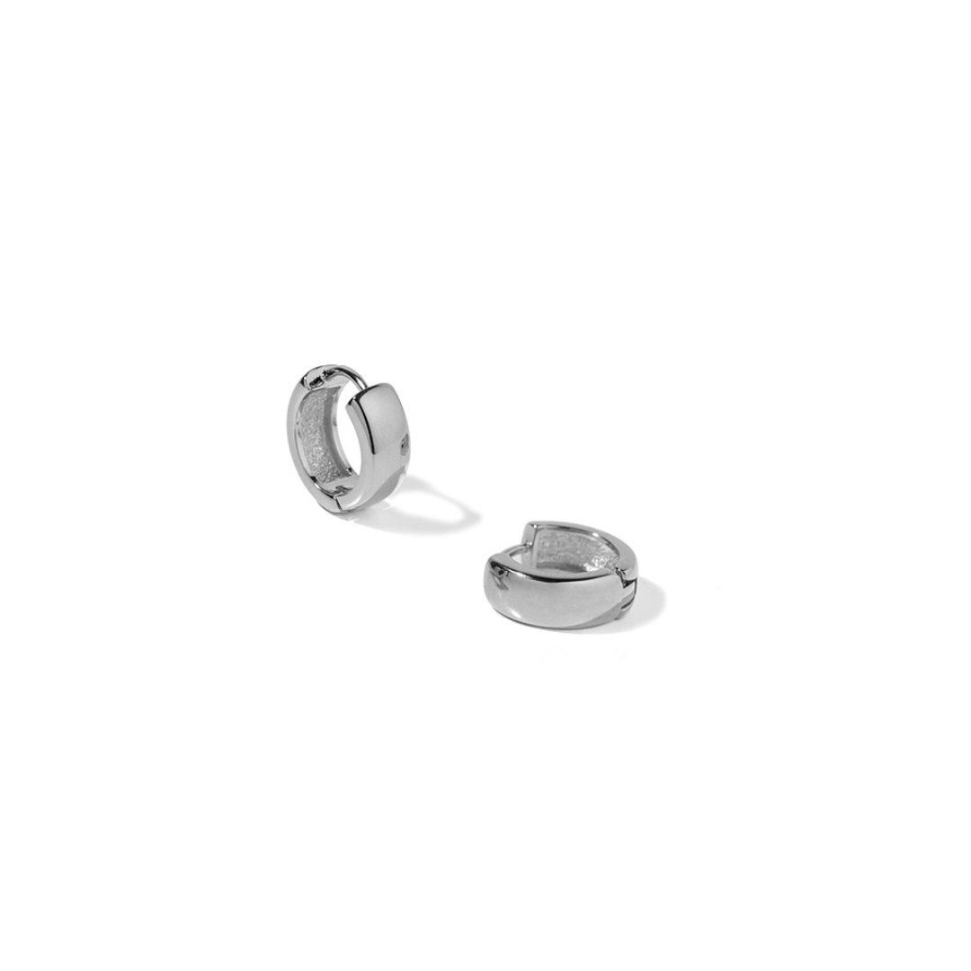 SILVER ALLURE HOOPS - ARETES - Malandra Jewelry - ZWA71.P - QX02472