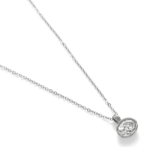 Silver Allure Oval Necklace - COLLARES - Malandra Jewelry - EUWC603.P-JDN0104306-3-S