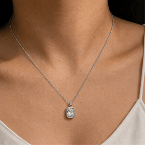 Silver Allure Rectangle Necklace - COLLARES - Malandra Jewelry - EUWC602.P-JDN0104306-4-S