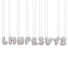 SILVER BALLOON SPARK LETTER NECKLACE - COLLARES - Malandra Jewelry - EFLC1.A - nkeq71