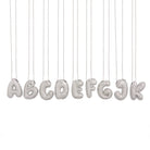 SILVER BALLOON SPARK LETTER NECKLACE - COLLARES - Malandra Jewelry - EFLC1.A - nkeq71