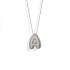 SILVER BALLOON SPARK LETTER NECKLACE - COLLARES - Malandra Jewelry - EFLC1.A - nkeq71