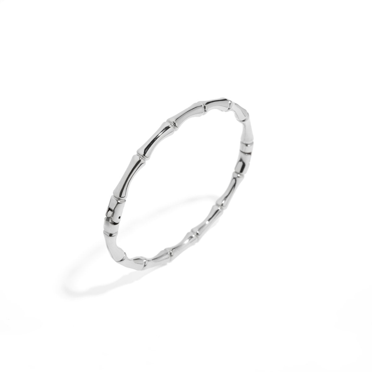 SILVER BAMBOO BRACELET - PULSERAS - Malandra Jewelry - EMKP14.P - B - 0278