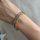 SILVER BAMBOO BRACELET - PULSERAS - Malandra Jewelry - EMKP14.P - B - 0278