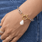 SILVER BAROQUE PEARL BRACELET - PULSERAS - Malandra Jewelry - TP2232