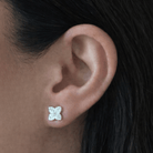 SILVER BLOOM SHINE EARRINGS - ARETES - Malandra Jewelry - ZWA118.P-QX08213Y