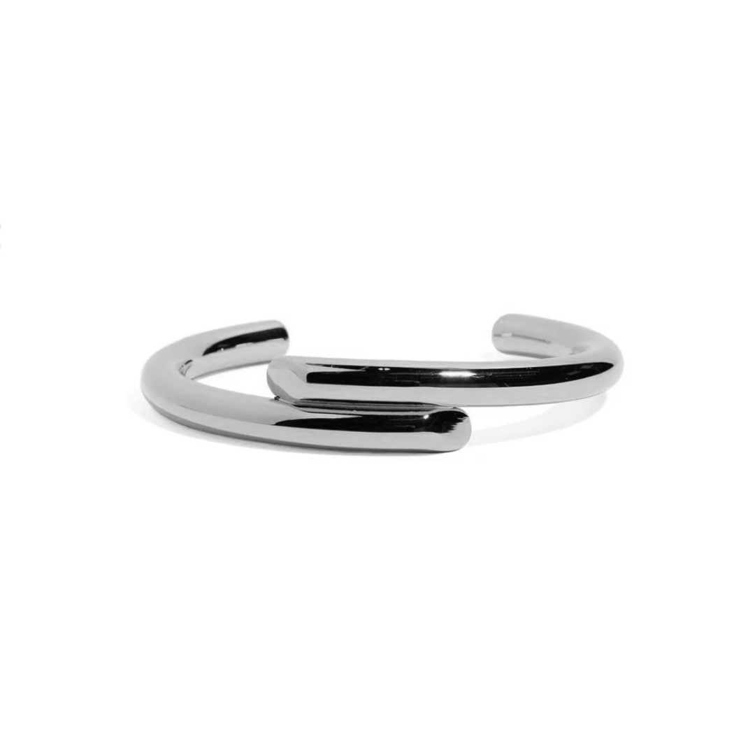 SILVER BOLD CUFF - PULSERAS - Malandra Jewelry - EVFP42.P - 033 - 0045D