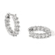 SILVER BOLD RADIANT HOOPS - ARETES - Malandra Jewelry - EZAA73.P