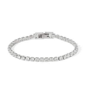 Silver Bold Tennis Bracelet - PULSERAS - Malandra Jewelry - EYHP193.P
