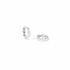 SILVER BUBBLE DROP HOOPS - ARETES - Malandra Jewelry - ZWA117.P-QX06524