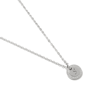 SILVER CIRCLE CUSTOM NECKLACE - COLLARES GRABADOS - Malandra Jewelry - LJC1.P-JT-N2830
