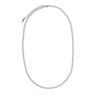 Silver Classic Tennis Necklace - Collares - Malandra Jewelry - EUWC678.P-JDN0307071-S
