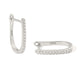 SILVER DAINTY RADIANT HOOPS - ARETES - Malandra Jewelry - EOBA25.P-eh5640