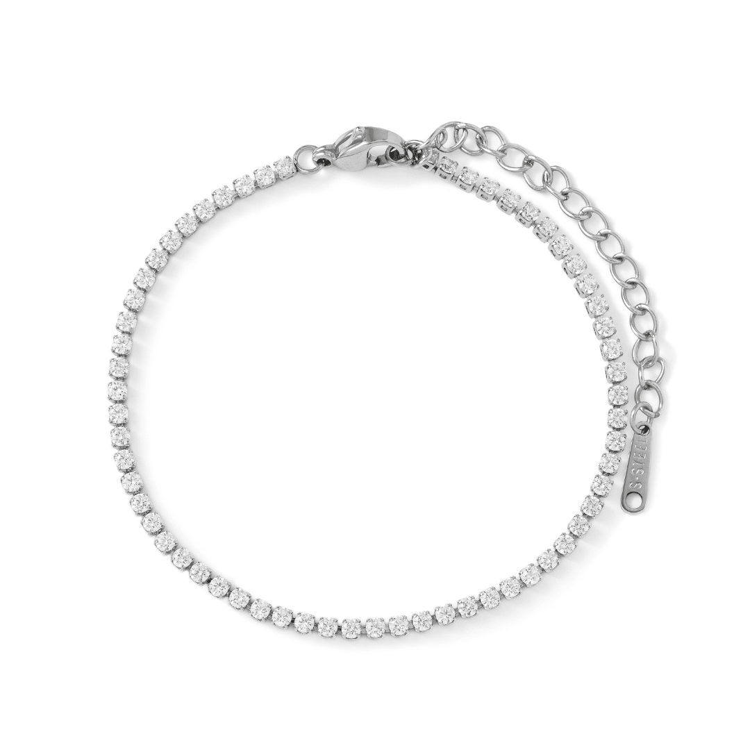 Silver Dazzle Tennis Bracelet - PULSERAS - Malandra Jewelry - EUWP215.P-JDB0112060-1-S