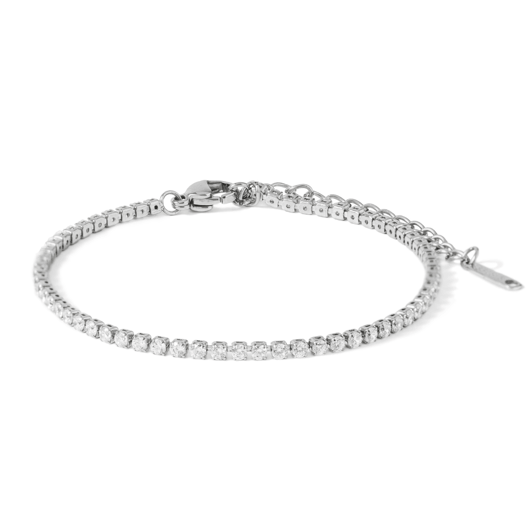 Silver Dazzle Tennis Bracelet - PULSERAS - Malandra Jewelry - EUWP215.P-JDB0112060-1-S