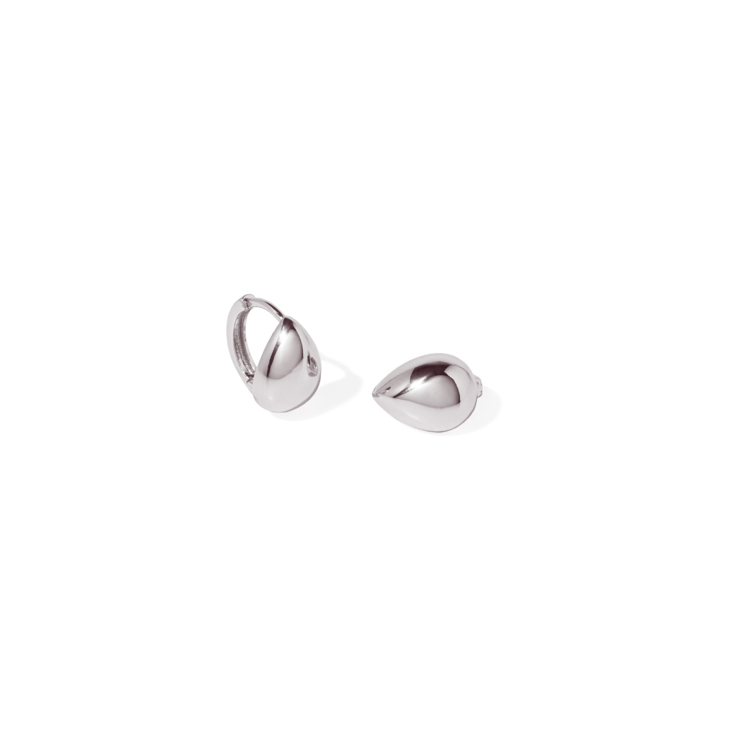 SILVER DEW HOOPS - ARETES - Malandra Jewelry - ZWA85.P-QX06466