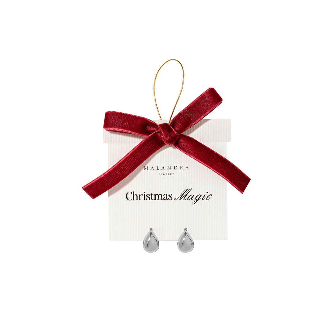 SILVER DEW HOOPS - ARETES - Malandra Jewelry - ZWA85.P-QX06466