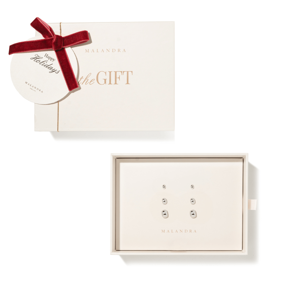 SILVER DOT MIX GIFT SET - SETS DE REGALO - Malandra Jewelry - SET124-ZWA69.P