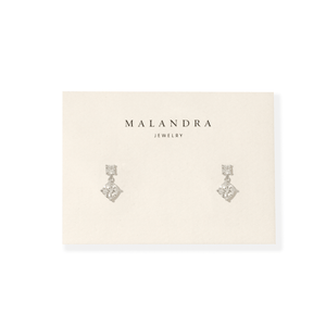 Silver Double Spark Earrings - ARETES - Malandra Jewelry - ZWA200.P-QX09656Y