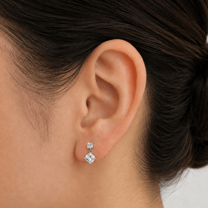 Silver Double Spark Earrings - ARETES - Malandra Jewelry - ZWA200.P-QX09656Y