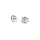 SILVER ESSENCE HOOPS - ARETES - Malandra Jewelry - ZWA84.P-QX06487