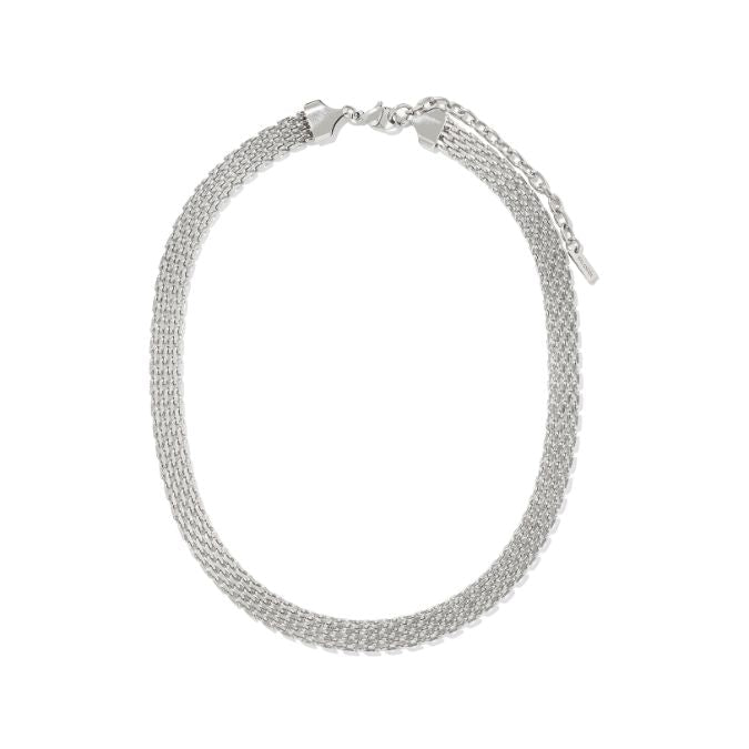 SILVER FLAT ICON NECKLACE - COLLARES - Malandra Jewelry - EUWC237.P-DZJDN202506231NINA