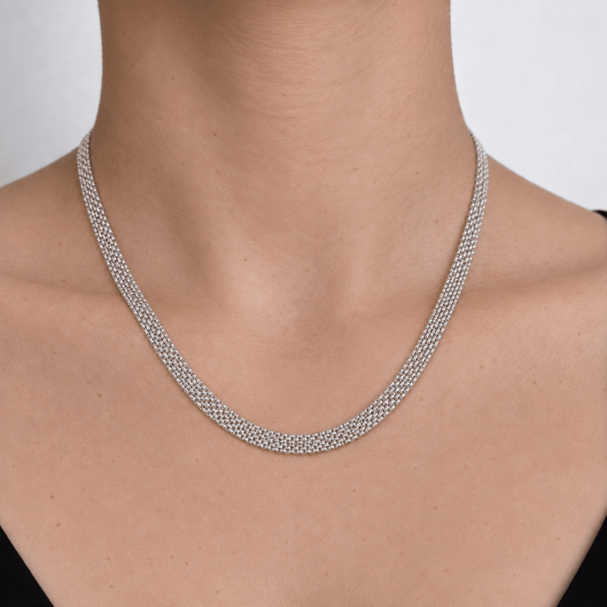 SILVER FLAT ICON NECKLACE - COLLARES - Malandra Jewelry - EUWC237.P-DZJDN202506231NINA