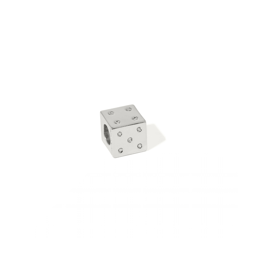SILVER FORTUNE CHARM - DIJES - Malandra Jewelry - EYHD175.P-Model 9 (Dice)