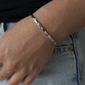 SILVER GLOW BANGLE - PULSERAS - Malandra Jewelry - EMKP19.P-B448