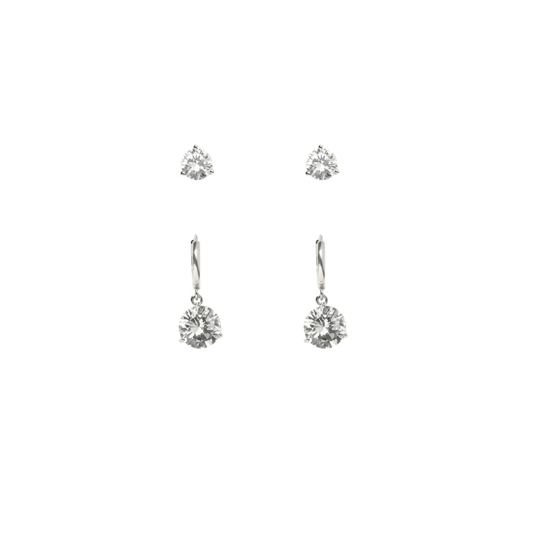 SILVER GLOW DUO GIFT SET - SETS DE REGALO - Malandra Jewelry - SET140