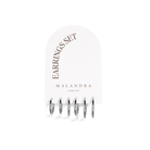 SILVER GLOW EARRINGS SET - ARETES - Malandra Jewelry - ZZA12.P - E00880G