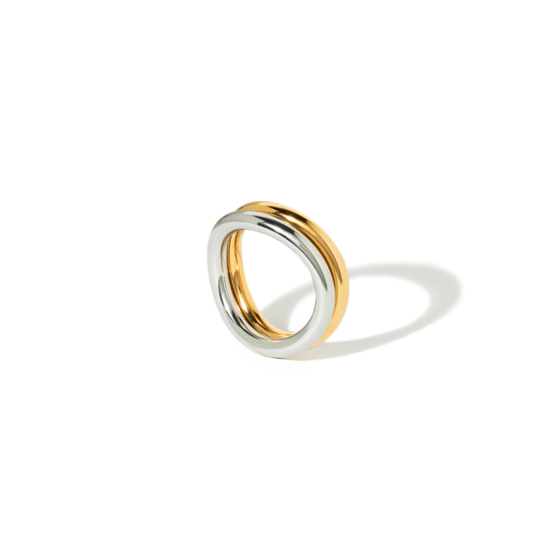 SILVER & GOLD DUO RING - ANILLOS - Malandra Jewelry - EUWR274.7-JDR2409037-PS-7