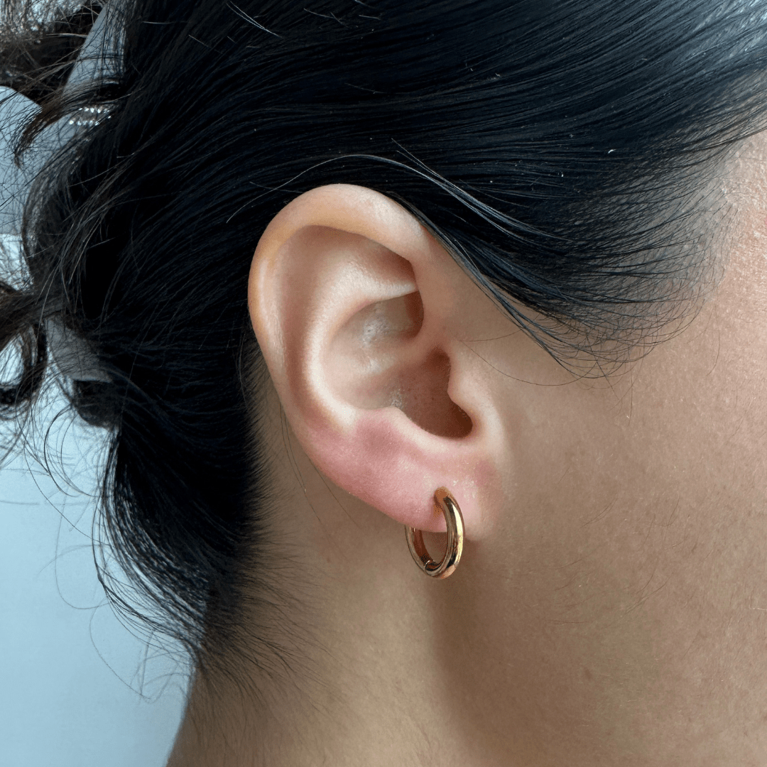 SILVER & GOLD HOOPS SET - ARETES - Malandra Jewelry - TA1859