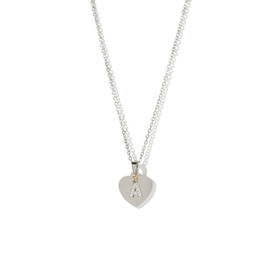 SILVER HEART CUSTOM NECKLACE - COLLARES GRABADOS - Malandra Jewelry - ESYC8