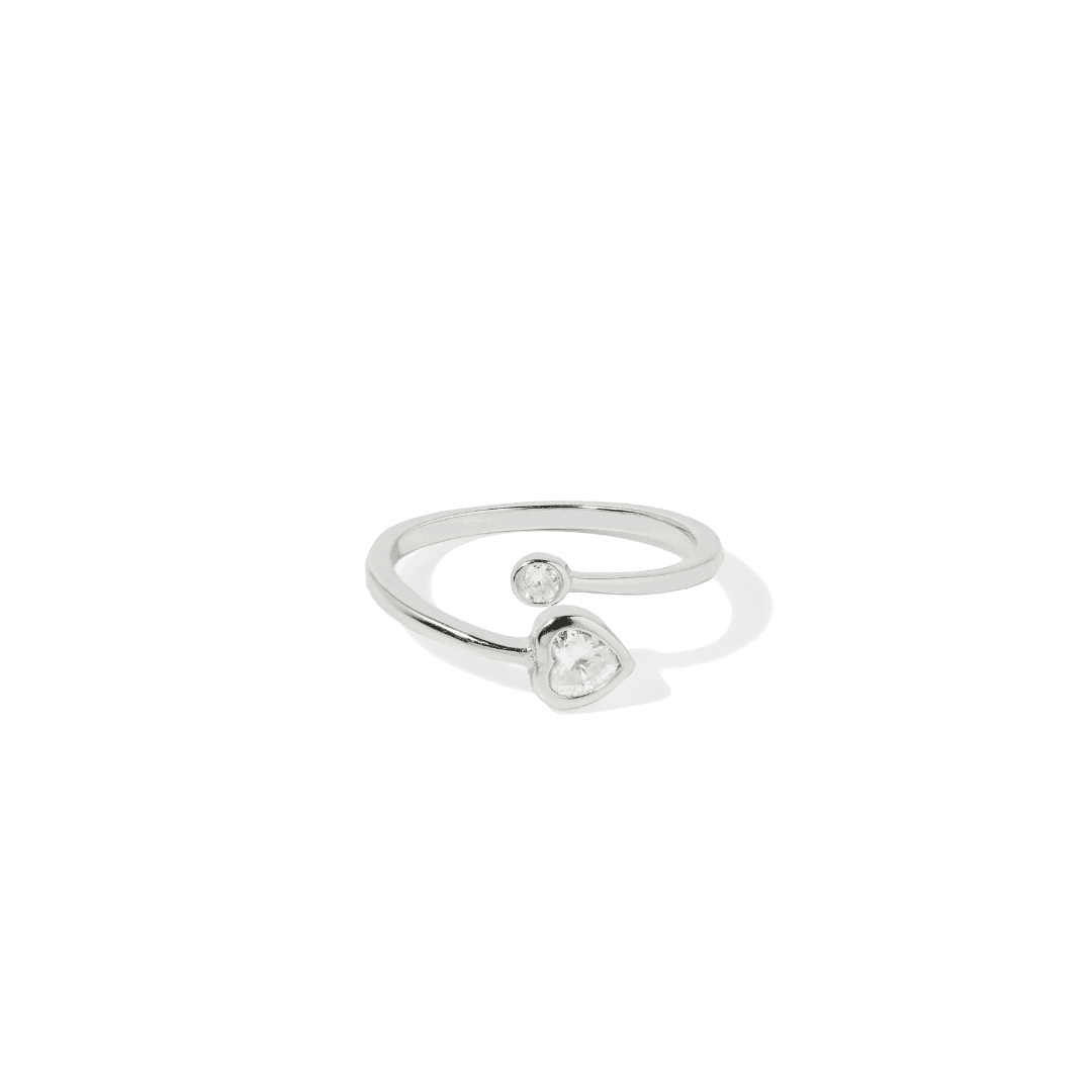 SILVER HEART SPARK RING - ANILLOS - Malandra Jewelry - FBR458-1EAN0016-RP