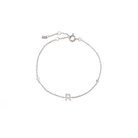 SILVER INITIAL SPARK BRACELET - PULSERAS - Malandra Jewelry - EAWP113.A - M210709000748