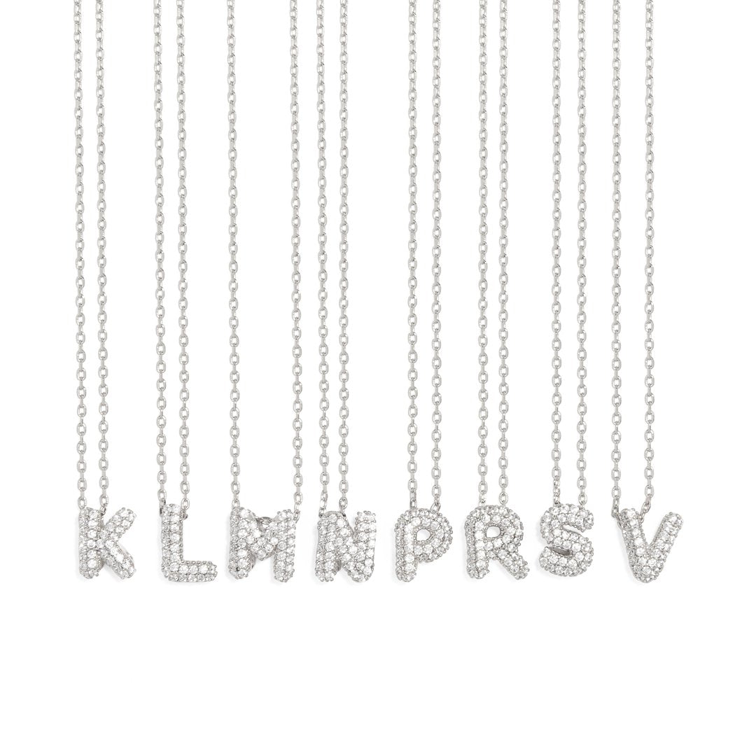 SILVER LETTER GLOW - COLLARES - Malandra Jewelry - XRC76.A - IND582 ARHCRY
