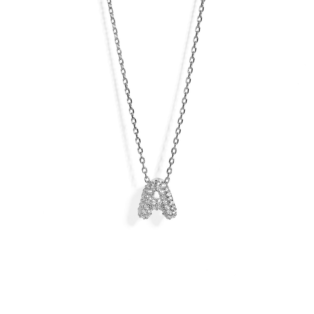 SILVER LETTER GLOW - COLLARES - Malandra Jewelry - XRC76.A - IND582 ARHCRY