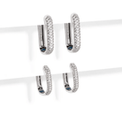 SILVER LINKS PAVE GIFT SET - SETS DE REGALO - Malandra Jewelry - SET147 ICA442.P/ICA439.P