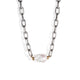 SILVER LINKS PEARL NECKLACE - COLLARES - Malandra Jewelry - TC1716