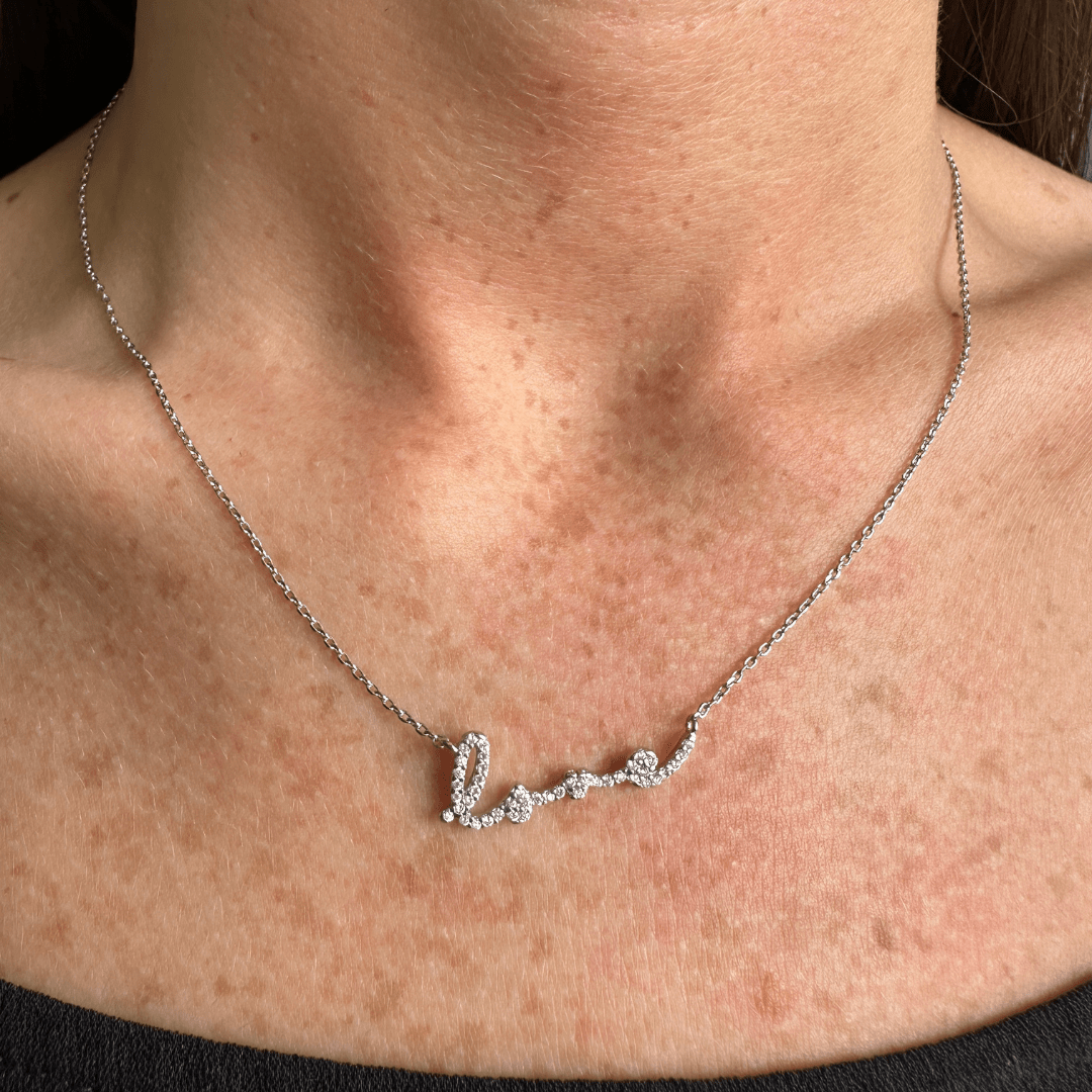SILVER LOVE NECKLACE - COLLARES - Malandra Jewelry - XBC165.P - BPN00437 RHCRY