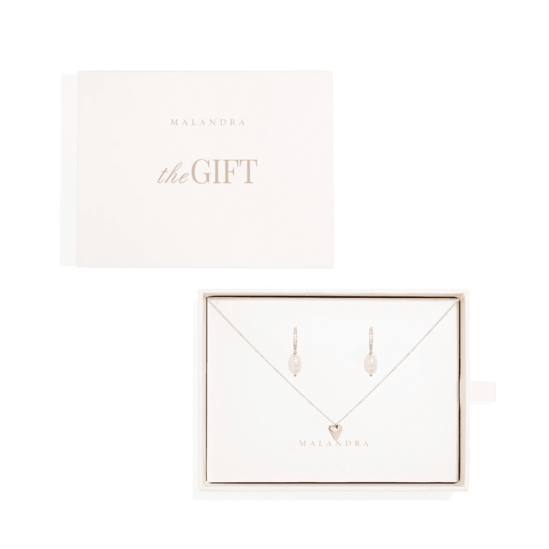 SILVER LOVE PEARL GIFT SET - SETS DE REGALO - Malandra Jewelry - SET183 TA1753/ZXC8.P