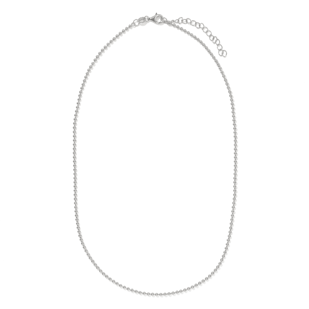 Silver Lustre Beaded Necklace - COLLARES - Malandra Jewelry - LSC17.P-HC41409