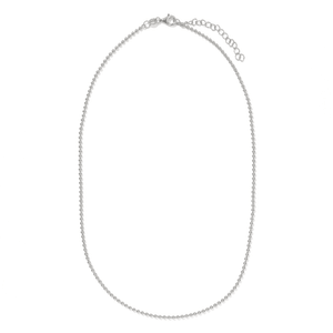 Silver Lustre Beaded Necklace - COLLARES - Malandra Jewelry - LSC17.P-HC41409