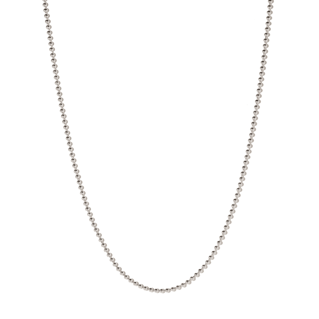 Silver Lustre Beaded Necklace - COLLARES - Malandra Jewelry - LSC17.P-HC41409