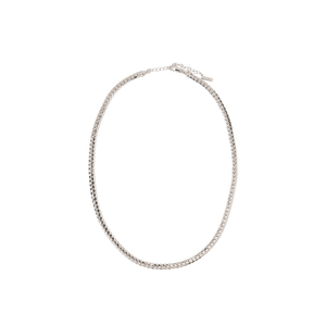 SILVER LUXE FLAT ESSENTIAL NECKLACE - COLLARES - Malandra Jewelry - ICC510.P