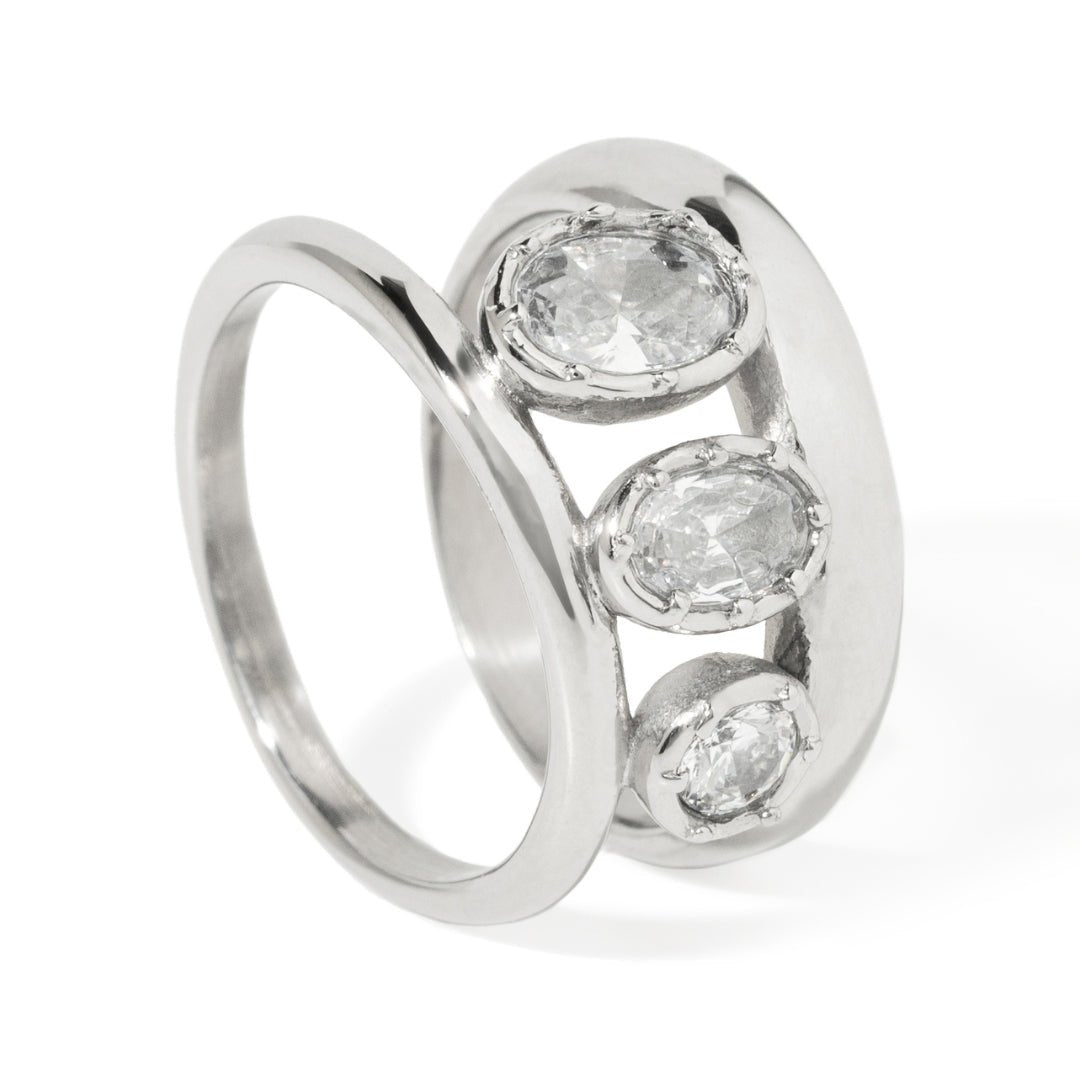 SILVER LUXE HARMONY RING - ANILLOS - Malandra Jewelry - EUWR487.7-JDR0101326-S-7